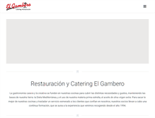 Tablet Screenshot of elgambero.com
